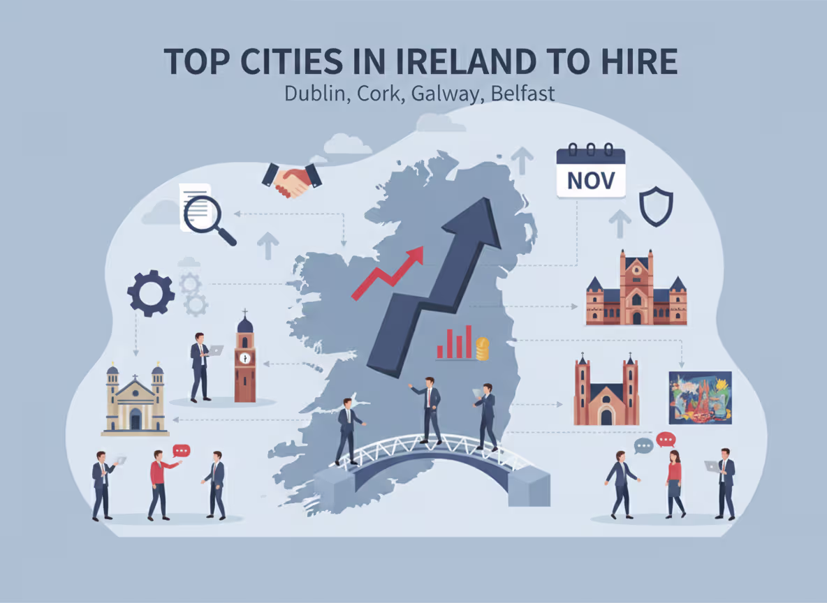Best cities in Ireland to hire employees guide for international employers