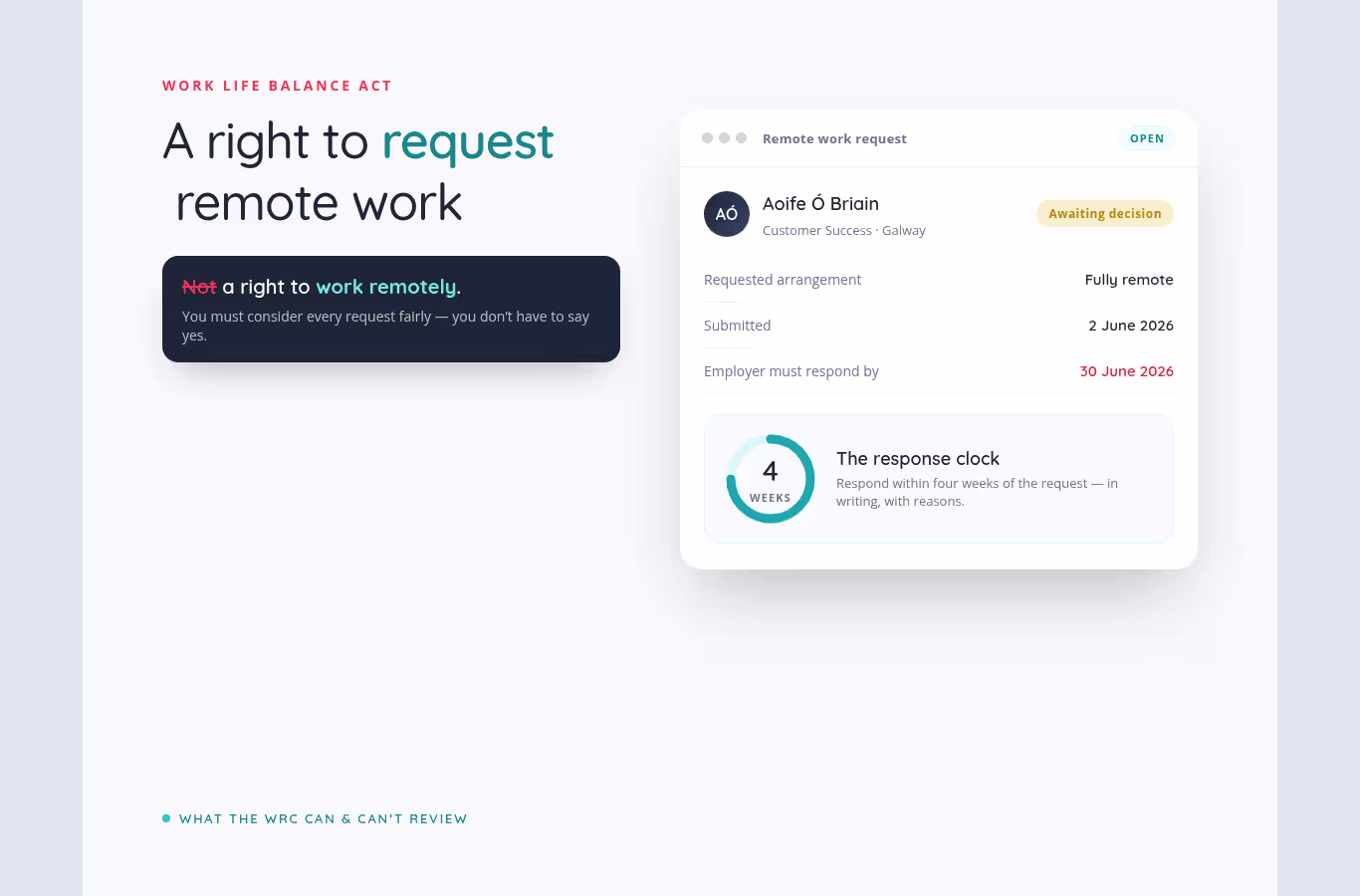 Right to Request Remote Work in Ireland